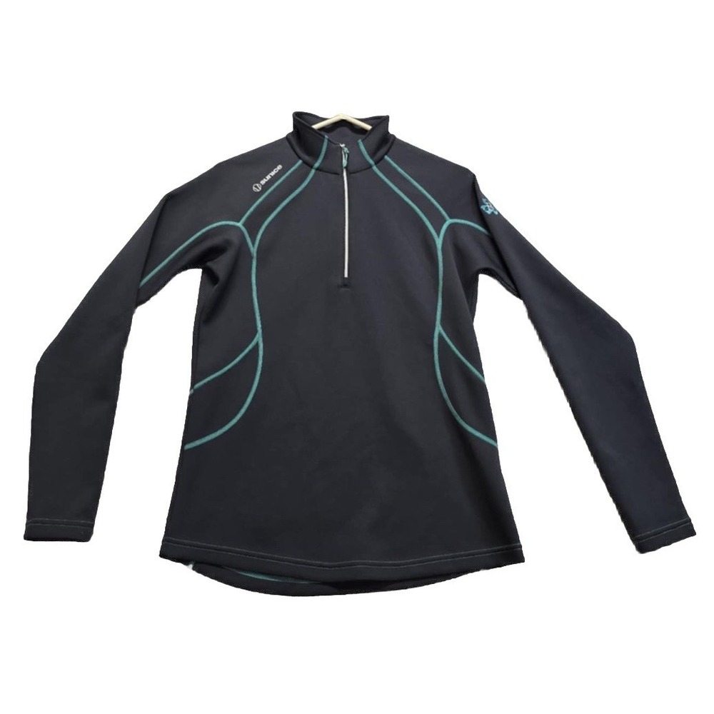 Sunice Mens Med Black Super Lite FX Jacket 1/4 Zip Golf UPF 50+ Anti Odor